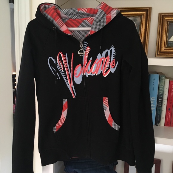 Volcom Jackets & Blazers - EUC VOLCOM Reversible Zip Sweatshirt Hoodie Jacket